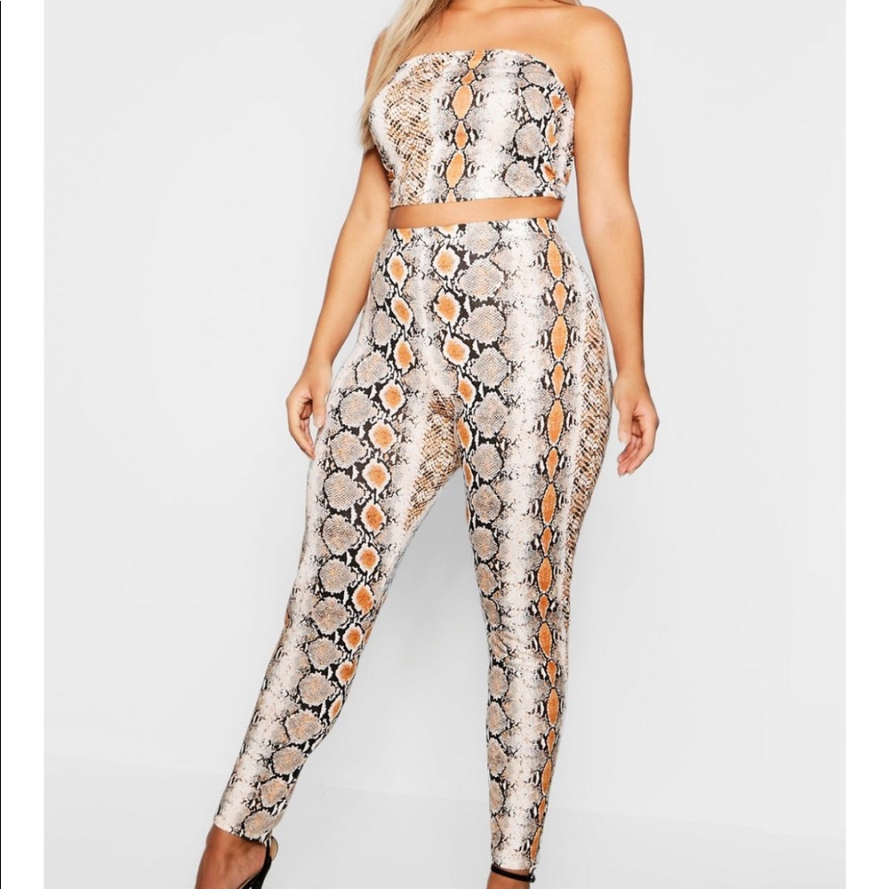 Snake print set